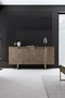 Hanah Home Consola Luxe Nogal y Dorado